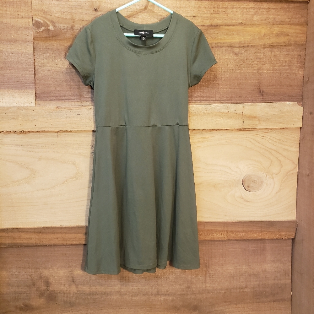 Girls hunter Green dress